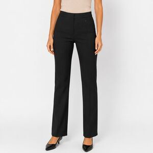 Isaac Mizrahi Live! Black Pull-On Straight Leg Career Pants Women's 10P Petite